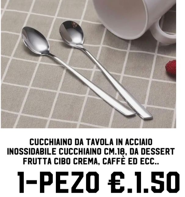 cucchiaino da tavola in acciaio inossidabile cucchiaino CM.18 ( t57 )