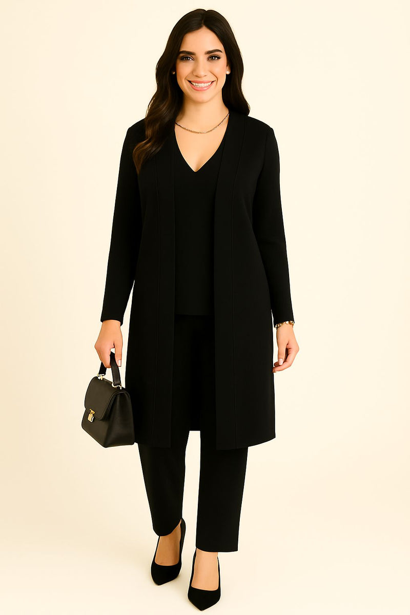 Completo cardigan, maglia e pantaloni "YMMA"