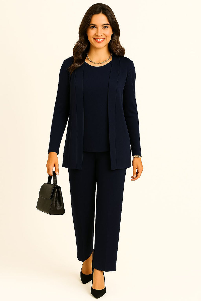 Completo cardigan, maglia e pantaloni "YMEL"