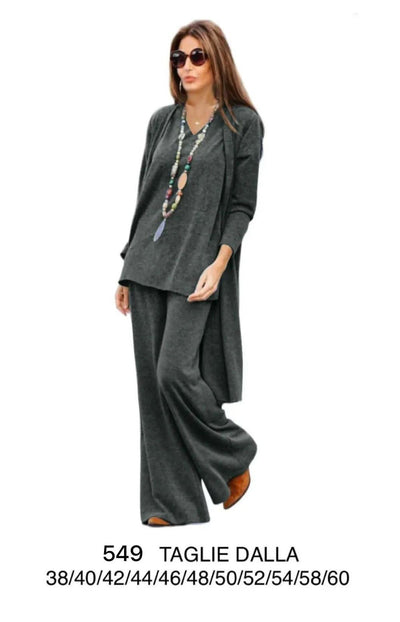 Completo Cardigan, Maglia & Pantalone "SILVIA"