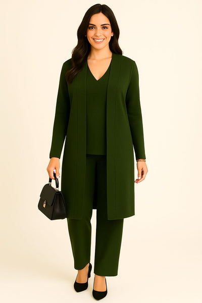 Completo cardigan, maglia e pantaloni "YMMA"