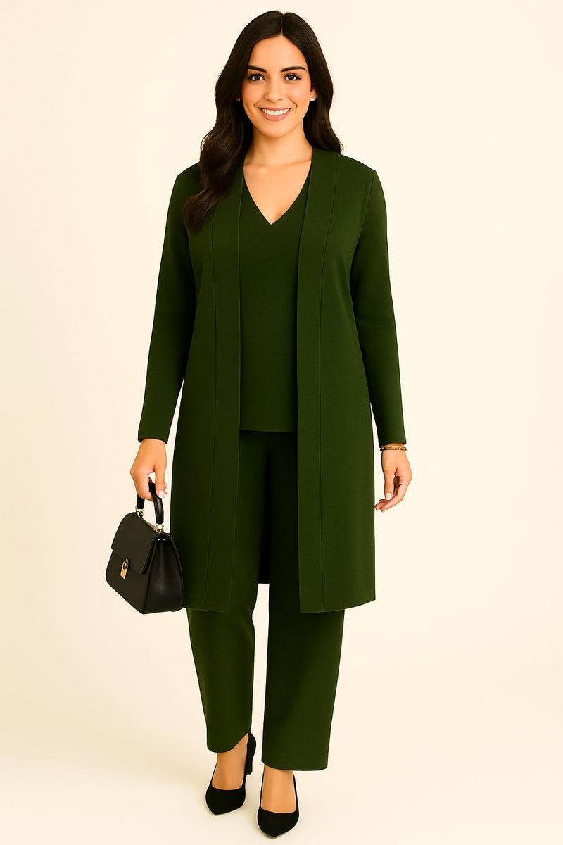 Completo cardigan, maglia e pantaloni "YMMA"