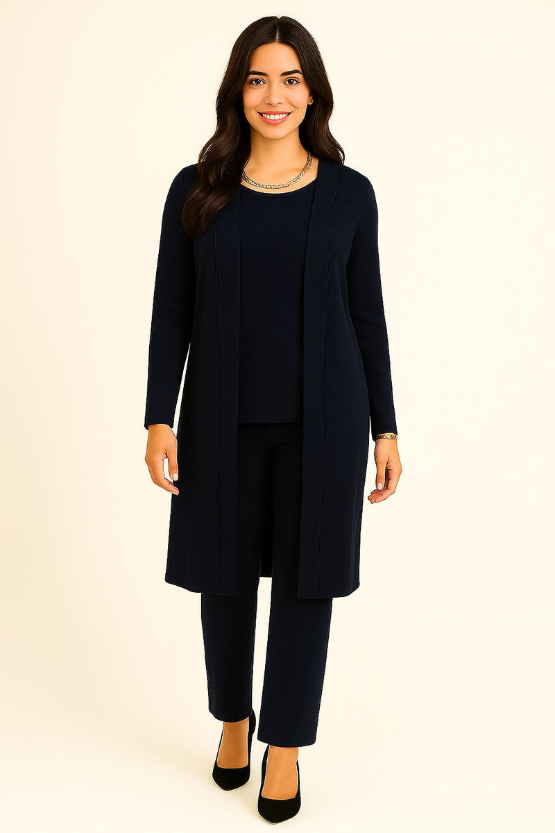 Completo cardigan, maglia e pantaloni "YMMA"