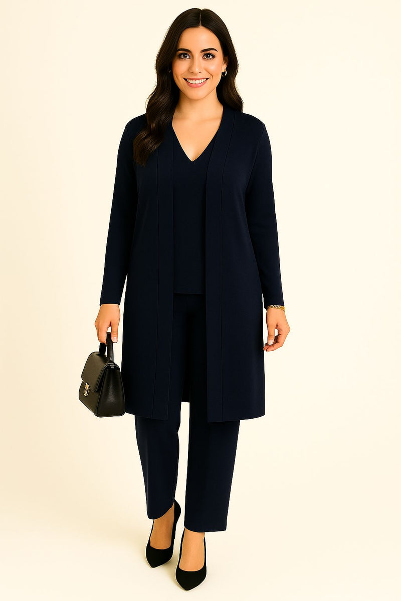 Completo cardigan, maglia e pantaloni "YMMA"