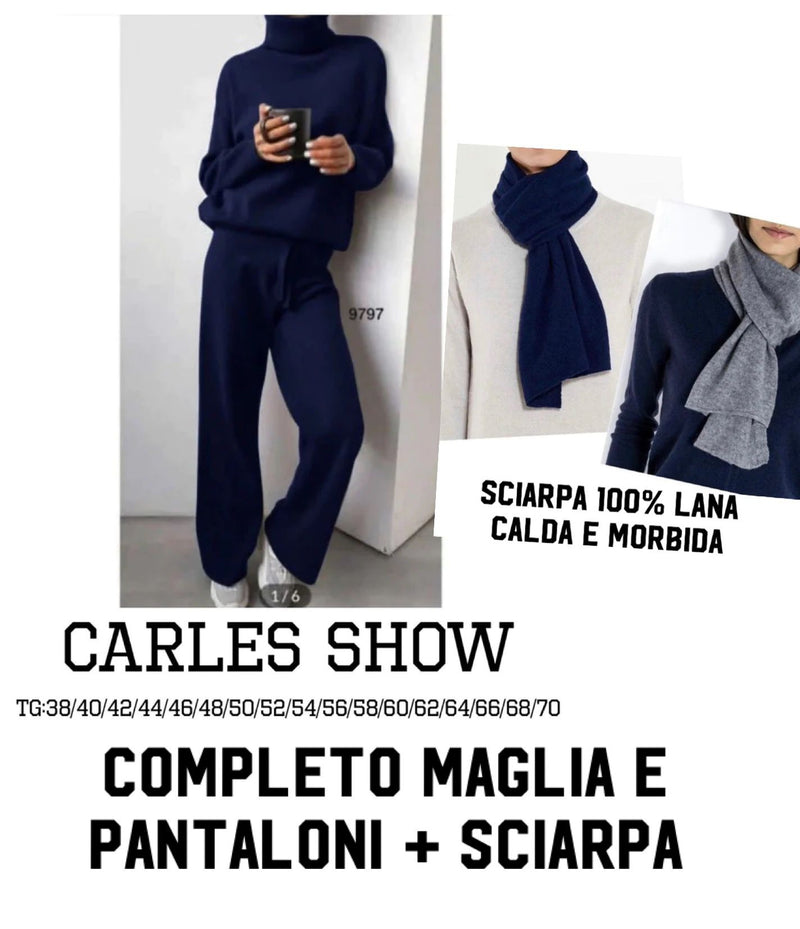 Completo maglia e pantaloni + Sciarpa