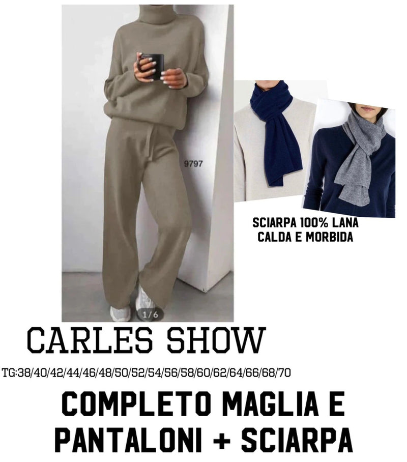 Completo maglia e pantaloni + Sciarpa