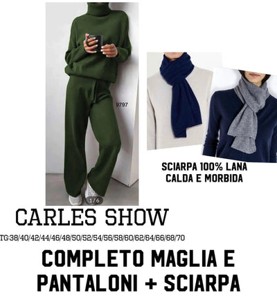 Completo maglia e pantaloni + Sciarpa