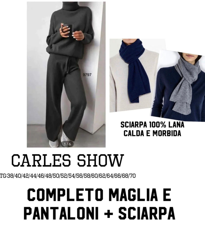 Completo maglia e pantaloni + Sciarpa