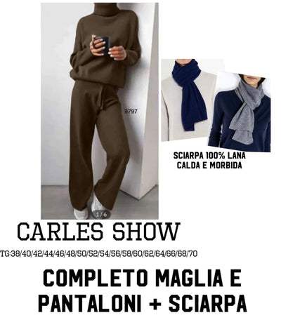 Completo maglia e pantaloni + Sciarpa