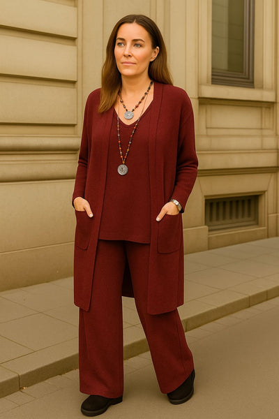 Completo Cardigan, Maglia & Pantalone “Viky”