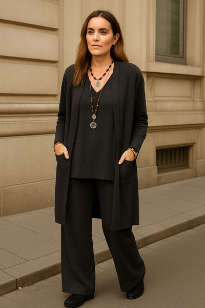 Completo Cardigan, Maglia & Pantalone “Viky”