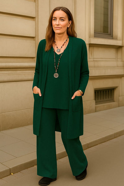 Completo Cardigan, Maglia & Pantalone “Viky”