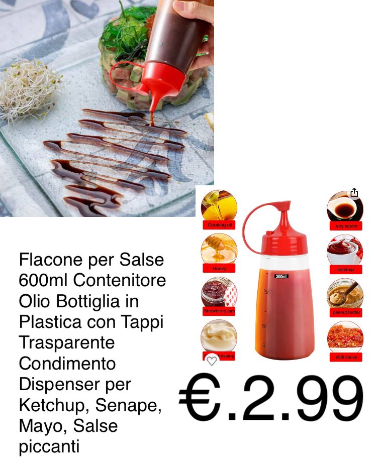 Flacone per Salse 500ml