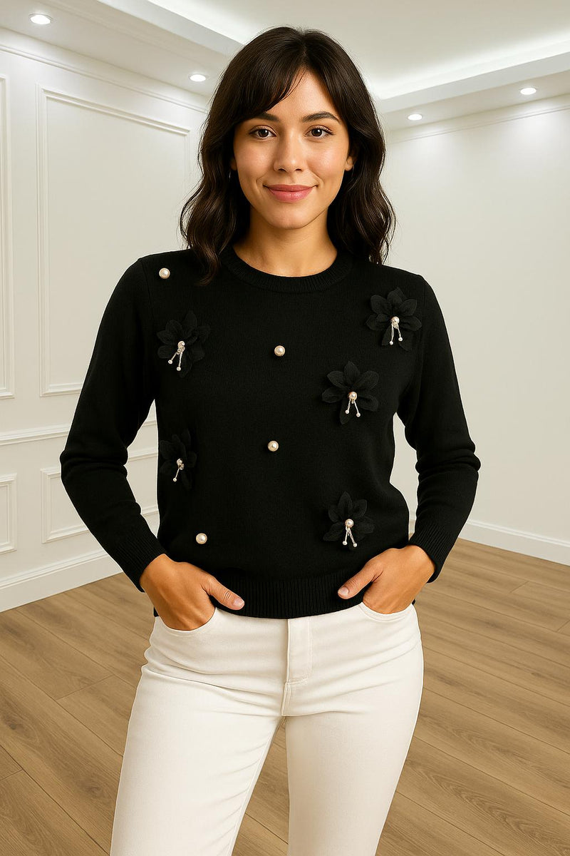 MAGLIA DI LANA CON APPLICAZIONI 53--3