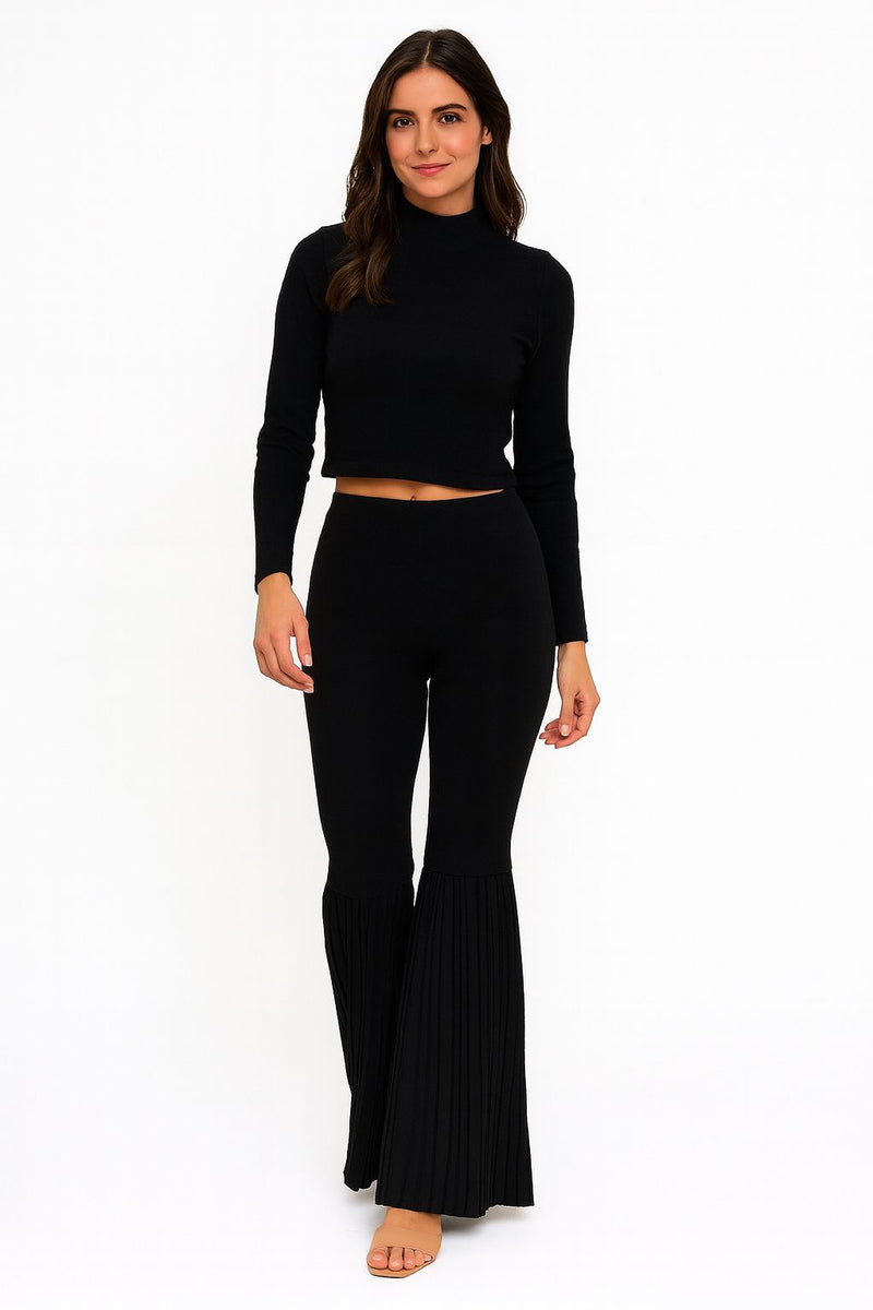 Pant-Leggings con Dettaglio Plissé SC68