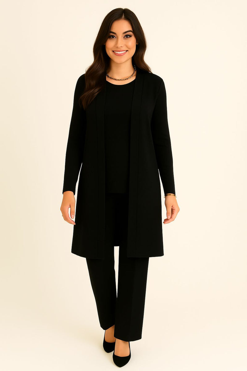 Completo cardigan, maglia e pantaloni "YMMA"