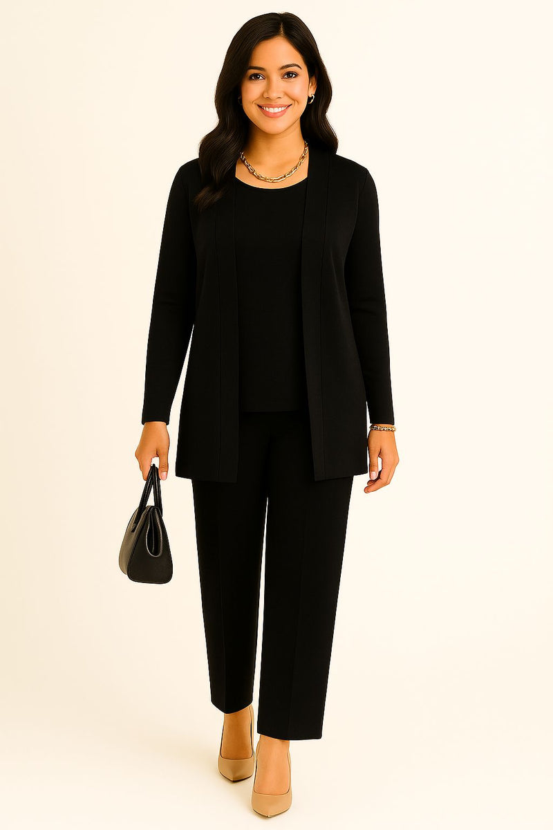 Completo cardigan, maglia e pantaloni "YMEL"