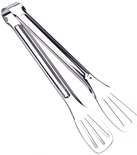 Pinze da Cucina in Acciaio Inox, pinze per Barbecue, Resistente al Calore, Clip Antiscivolo per Cucinare, Grigliare T37/38