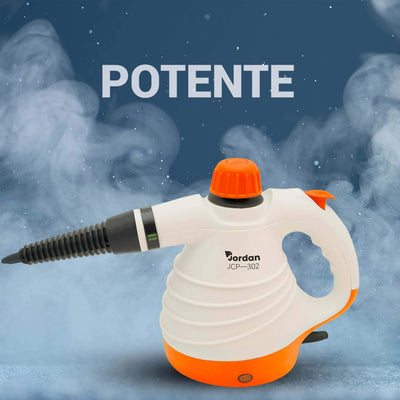 Pulitore A Vapore Portatile Verde, 1050W, Capienza 400ml, Forte Getto Vapore 105°