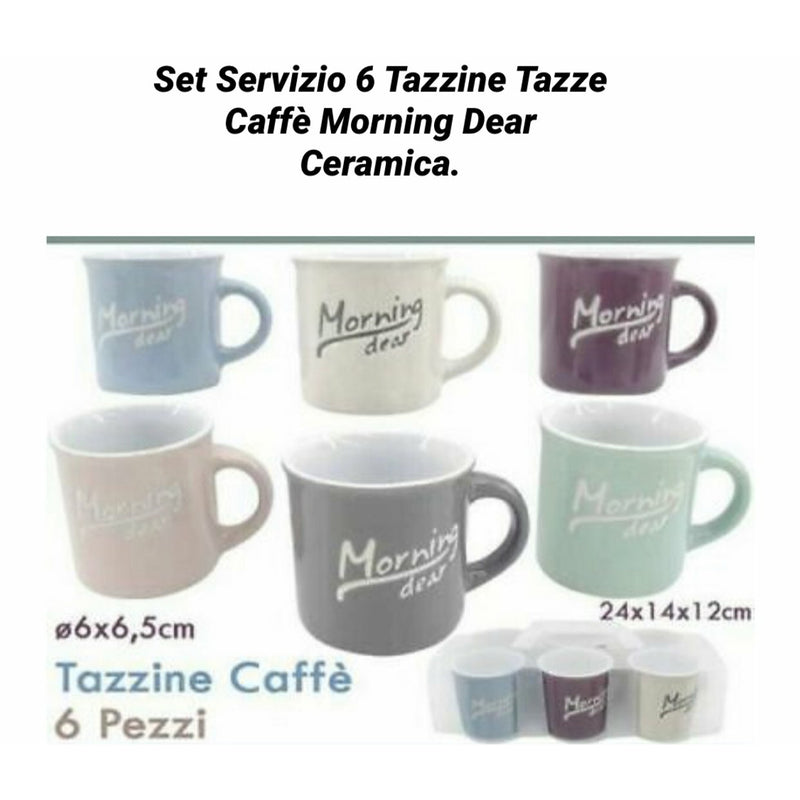 Set 6 tazzine Tazze caffè