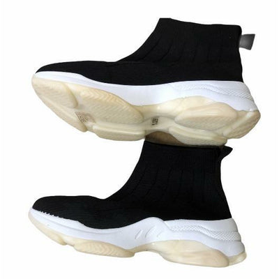 SNEAKERS NERE IN TESSUTO ELASTICO  S61U